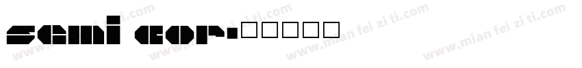 semi cor字体转换